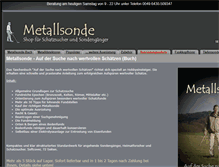 Tablet Screenshot of metallsonde.at
